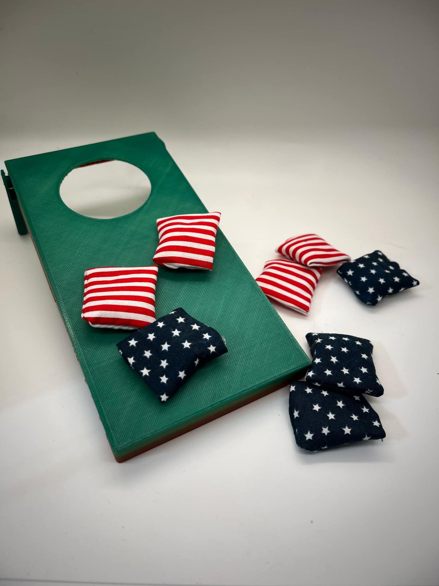 1.5 stars and stripes mini tabletop cornhole bags bean bag toss all weather