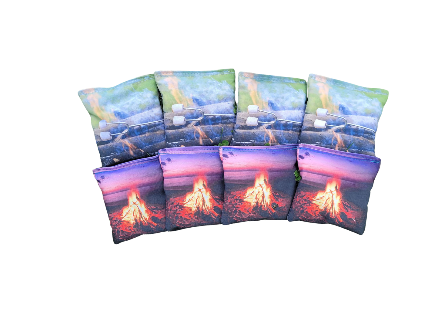 Campfire and Marshmallows Regulation Cornhole Bags Corn hole All Weather Bags