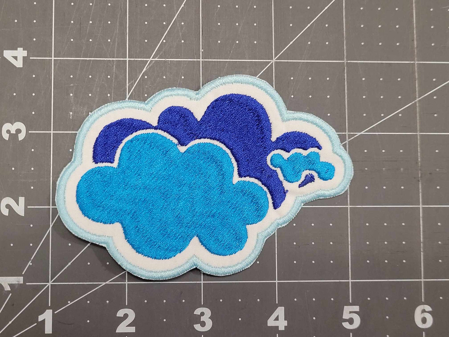 Cloud Iron On Sew On Patch