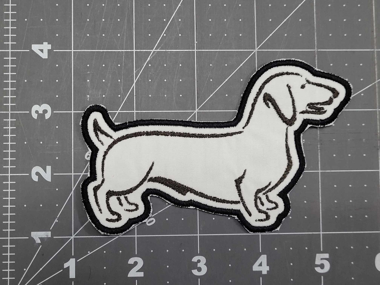 Dachshund Wiener Dog Iron on Sew on Patch
