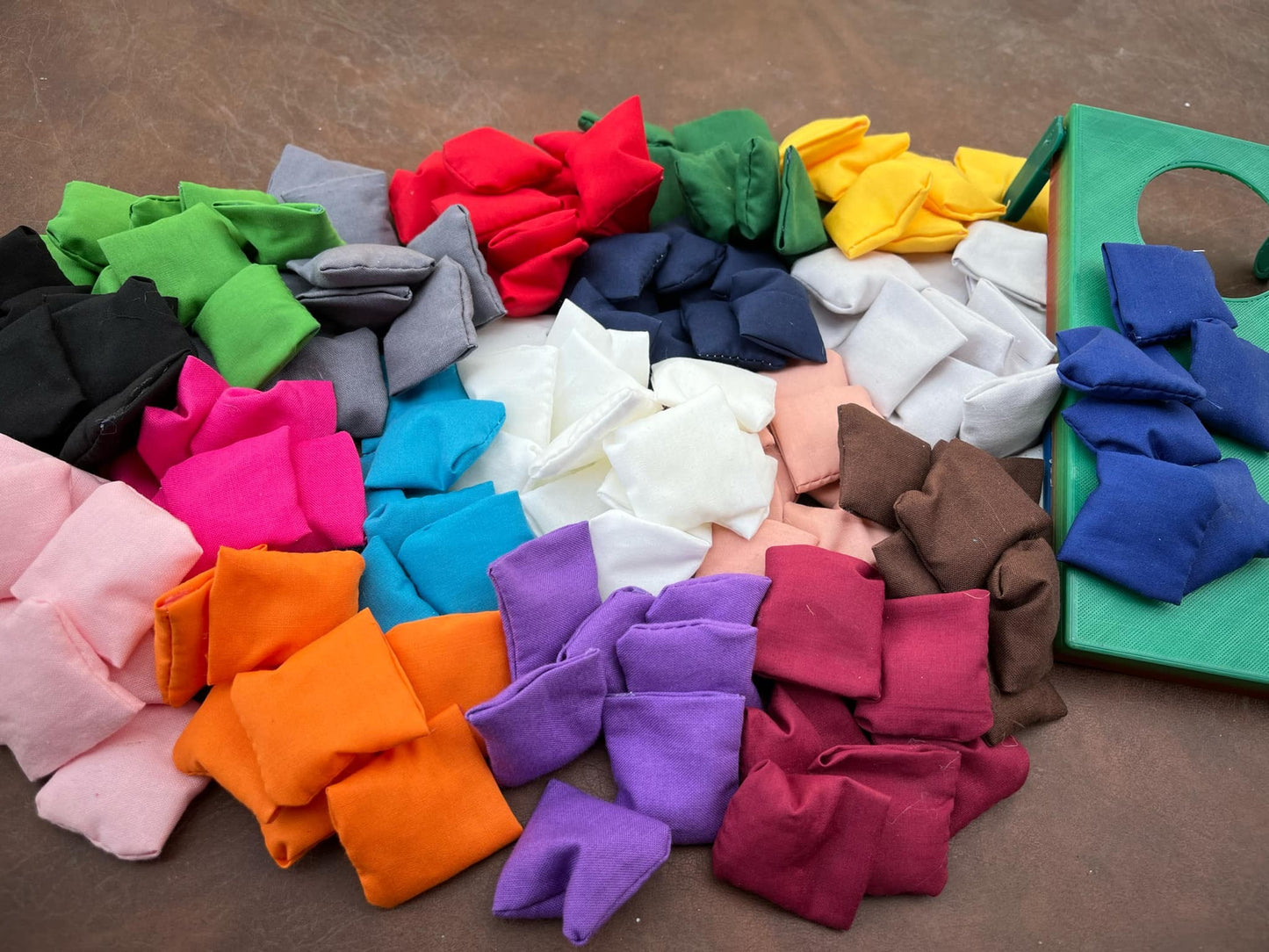 1.5 tabletop mini cornhole bags bean bag replacement bags