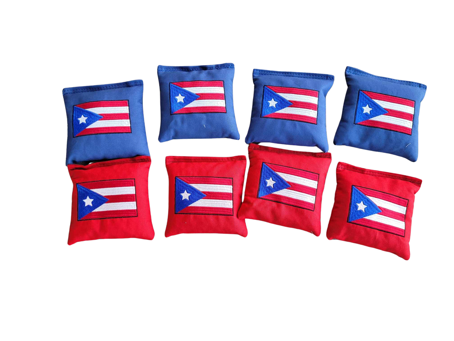 Puerto Rico Flag  Embroidered Cornhole Bag Regulation Bean Bag Toss Puerto Rican Corn hole Bags