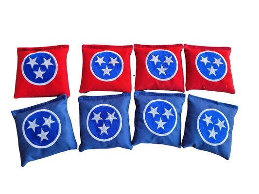 Tennessee Flag Cornhole Bags Full Size Duck Canvas Corn hole Bags
