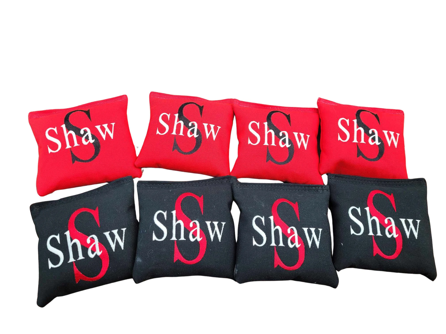 Monogrammed Cornhole Bags Full Size Embroidered Corn hole bean bag toss All weather or corn