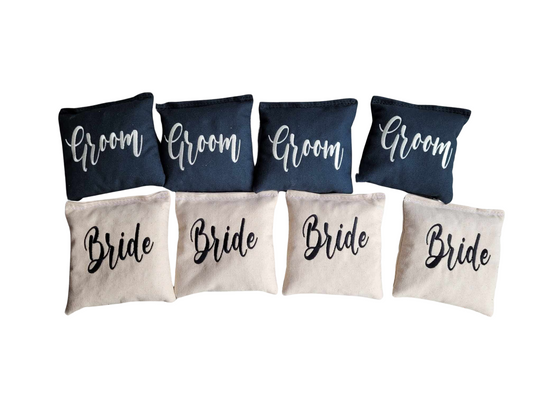 Bride and Groom Full Size Cornhole Bags Regulation made