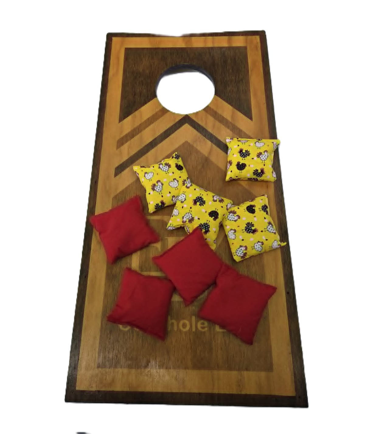 Chicken Mini 3" cornhole bags all weather resin bean bag toss