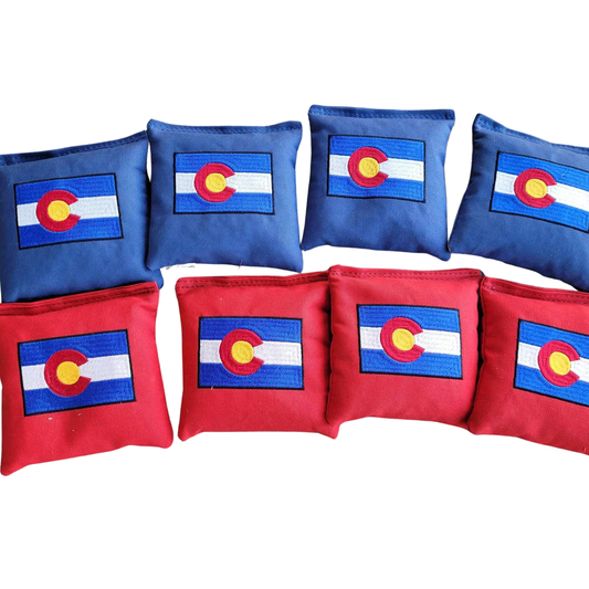 Colorado Flag Cornhole Bags Regulation Corn hole Bags Tailgating Bean Bag Toss