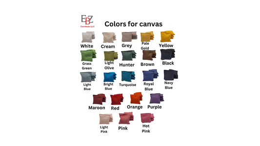 6" Plain Color Cornhole Bags (Set of 8)