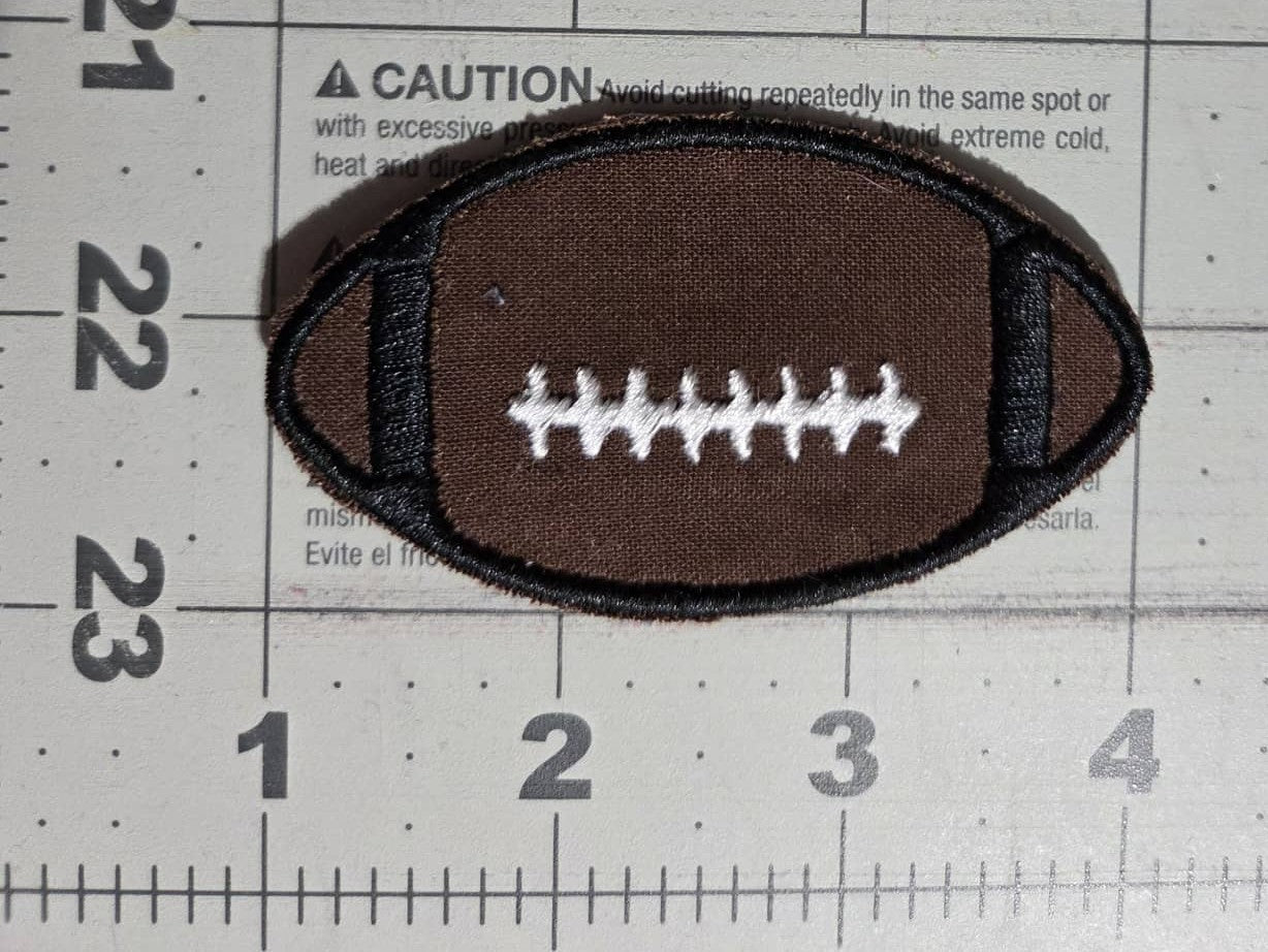 Football Iron on Patch Sew on American Football