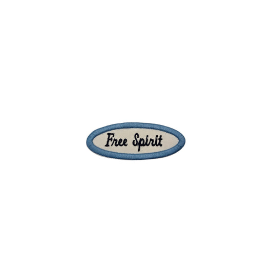 Free spirit iron on patch fun sew on tag