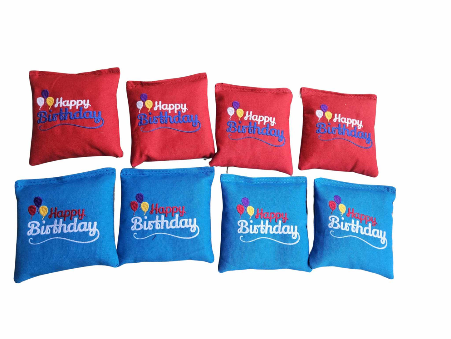 Happy Birthday Full size duck canvas cornhole bags party game