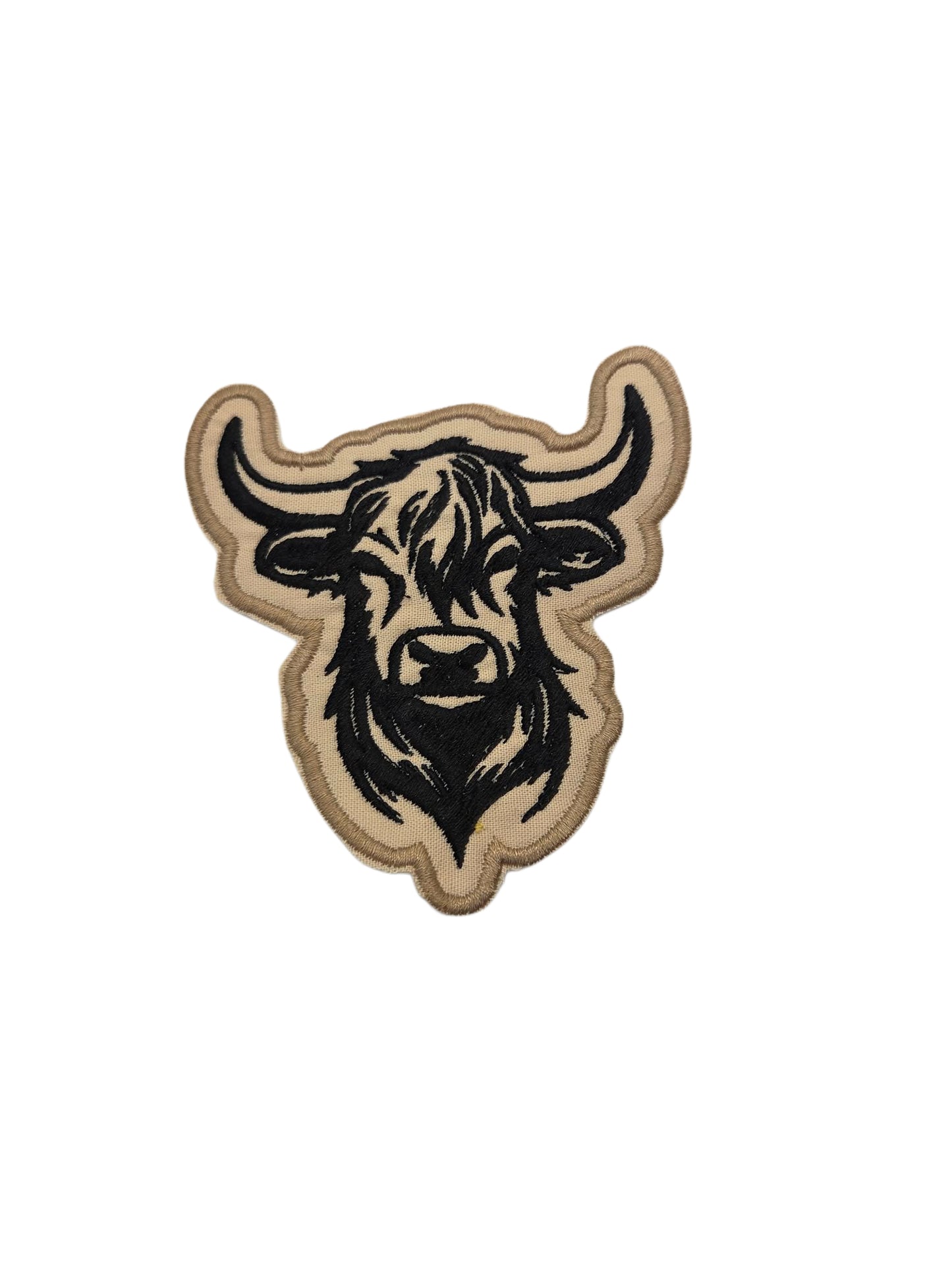 Highland Cattle Iron on Patch Sew on Highland Cow Patch