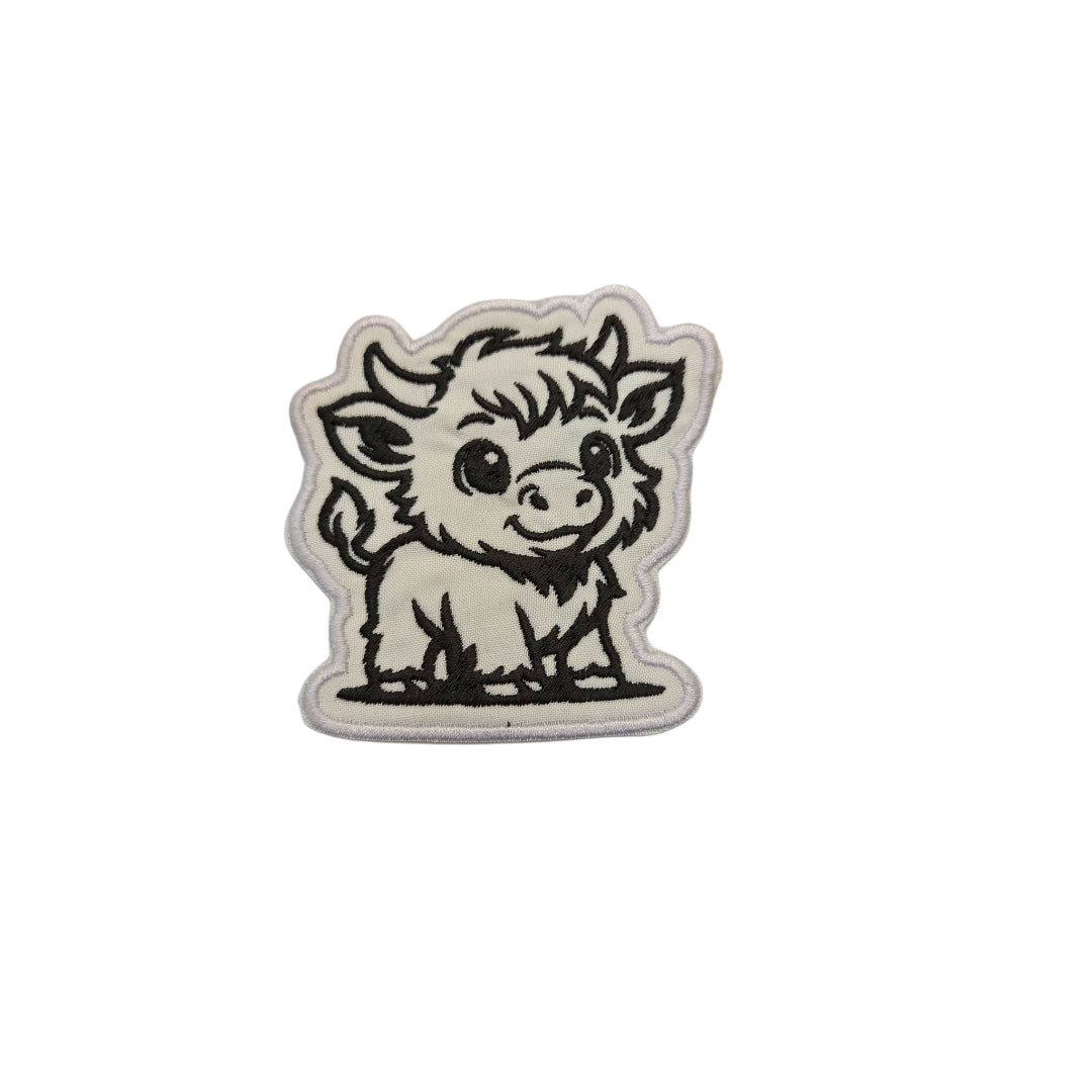 Baby Highland Cattle Iron on Patch Sew on Highland Cow Patch (Copy)