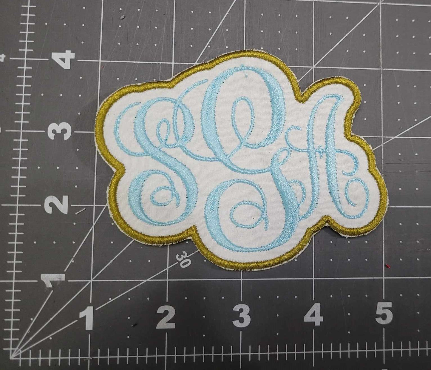 Monogrammed Iron on Patch