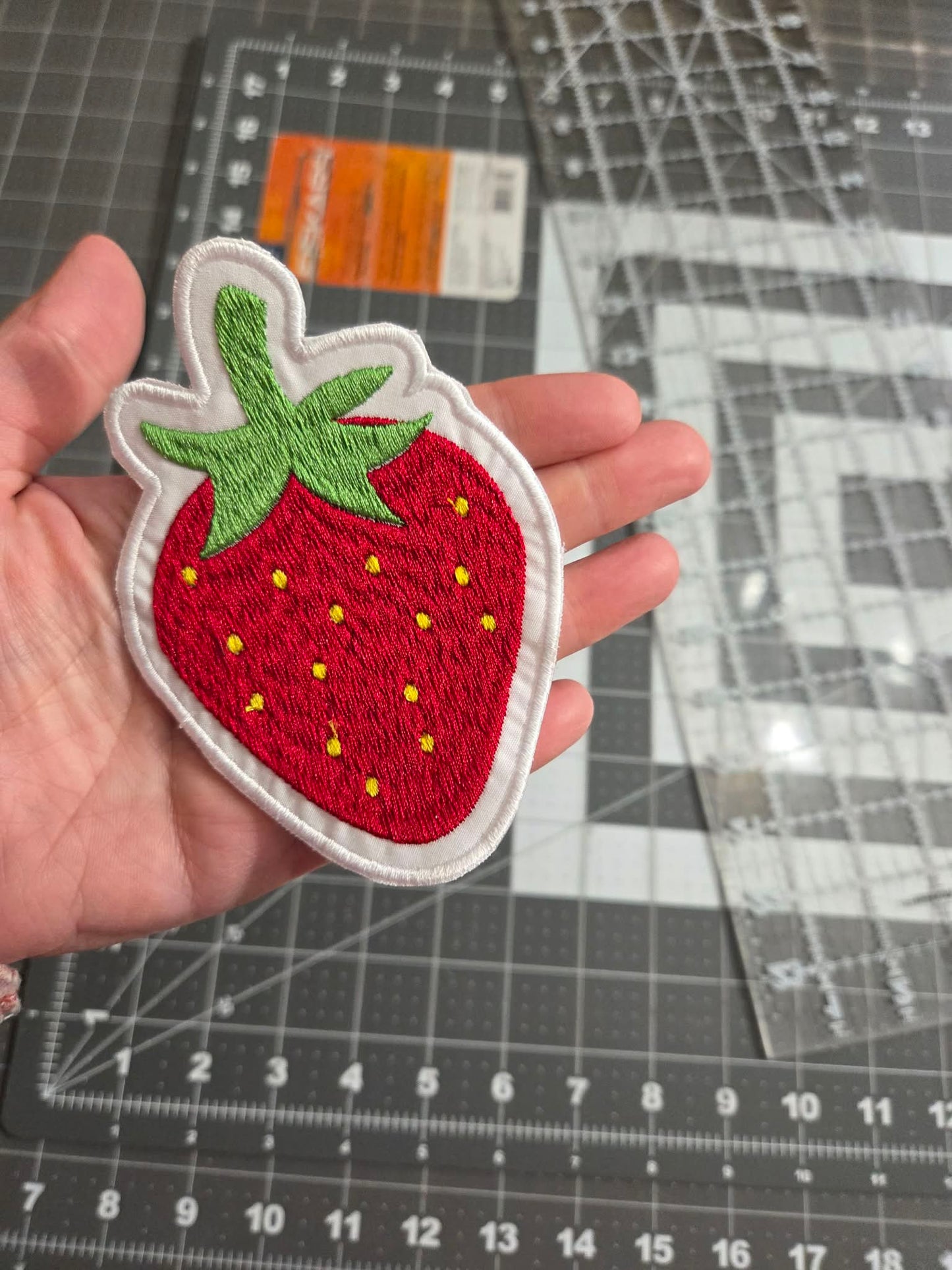 Strawberry Iron on patch