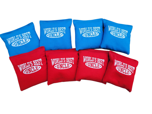 Worlds Best Uncle Cornhole Bags Corn hole full size bean bag toss